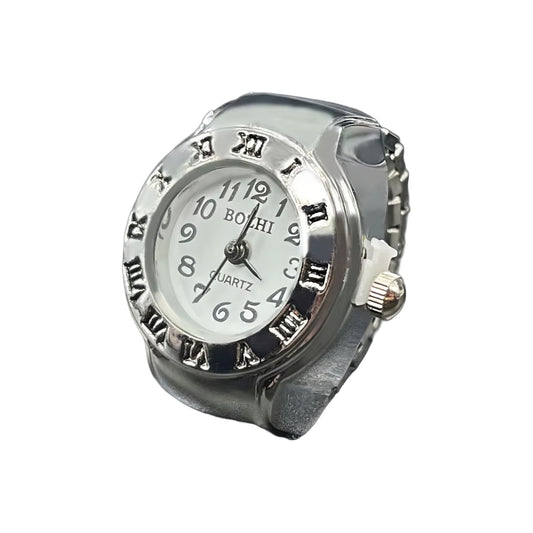 Silver Mini Rolex | White