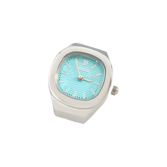 Silver Barrel Rings | Cyan